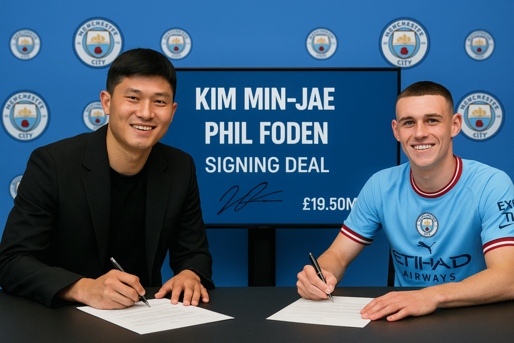 Kim Min-jae and Phil Foden Ink New Deal in Landmark Signing Ceremony at Manchester City!!…