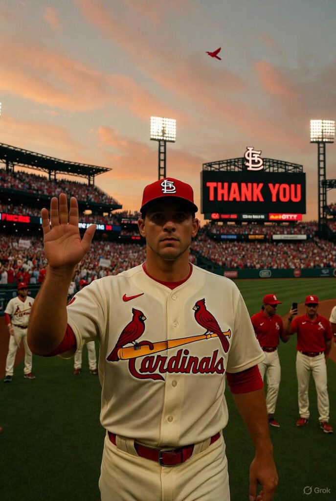 Emotional Departure: As Brilliant Star Player for the St. Louis cardinals Waves Goodbye and Announces His Contract Termination with cardinals …